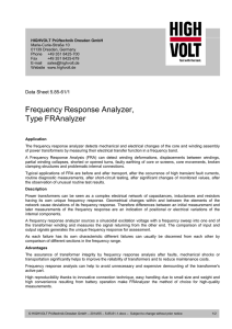 Frequency Response Analyzer, Type FRAnalyzer