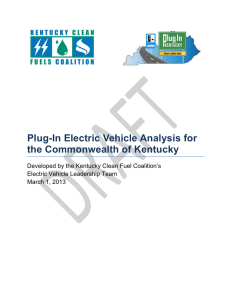 Plug-In Electric Vehicle Analysis for the Commonwealth of Kentucky