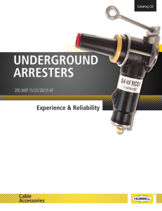 underground arresters - Hubbell Power Systems