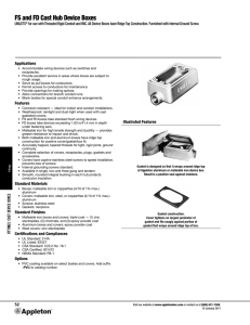 FS and FD Cast Hub Device Boxes