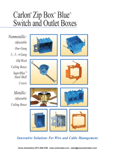 Carlon® Zip Box® Blue™ Switch and Outlet Boxes
