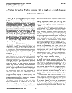 A Unified Formation Control Scheme with a Single or Multiple Leaders