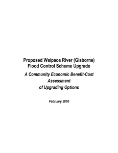 Proposed Waipaoa River (Gisborne) Flood Control Scheme Upgrade