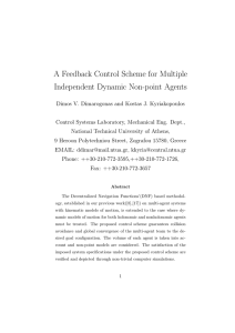 A Feedback Control Scheme for Multiple Independent Dynamic Non