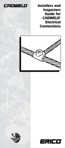 Installers and Inspectors Guide for CADWELD® Electrical Connections