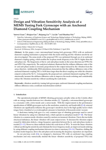 Design and Vibration Sensitivity Analysis of a MEMS Tuning Fork