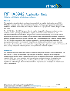 RFMD Application Note Template
