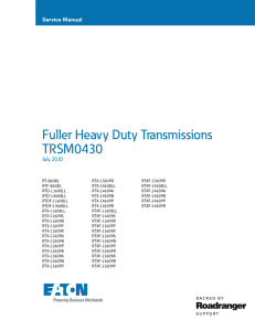 Fuller Heavy Duty Transmissions TRSM0430