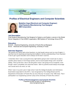 Profiles of Electrical Engineers and Computer