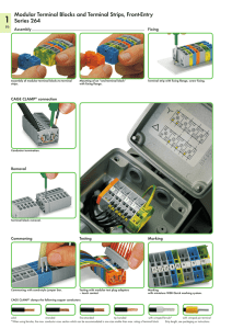 Modular Terminal Blocks and Terminal Strips, Front