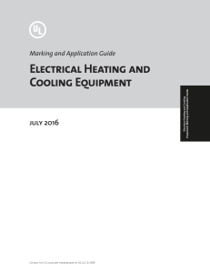 Electrical Heating and Cooling Equipment Marking