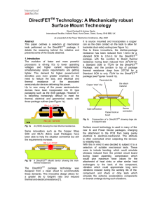 DirectFET Technology: A Mechanically robust Surface Mount