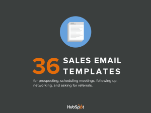 36 sales email templates