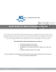Email Guide for Sales Prospecting Success