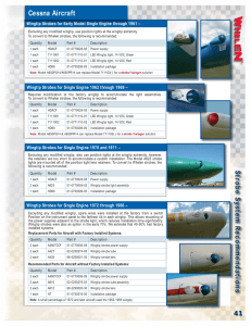 Cessna Aircraft Strobe System Recommendations