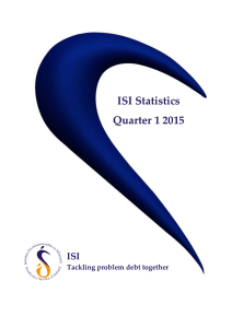 ISI Statistics Quarter 1 2015 - Insolvency Service of Ireland