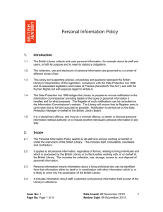 information compliance policy