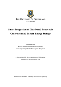 Smart Integration of Distributed Renewable Generation