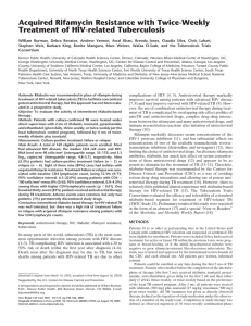 Acquired Rifamycin Resistance with Twice