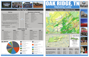 Oak Ridge TN Flyer - Oak Ridge Chamber of Commerce