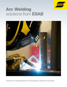 Arc Welding Solutions From EsAB