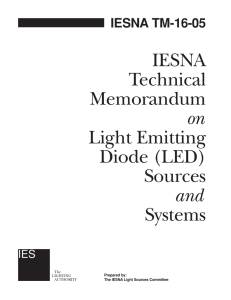 IESNA Technical Memorandum on Light Emitting Diode (LED)
