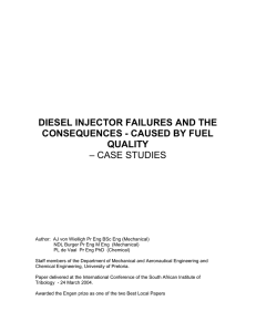 diesel injector failures and the consequences