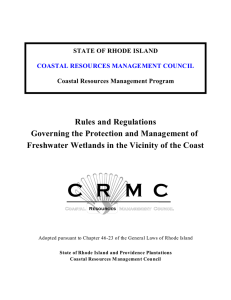 Rules and Regulations Governing the Protection and Management