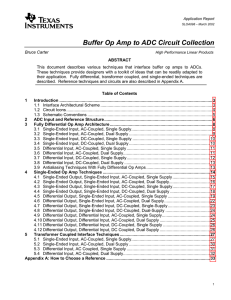 Buffer Op Amp to ADC Circuit Collection