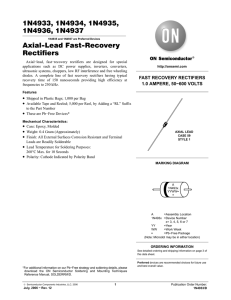 Axial-Lead Fast Recovery Rectifier