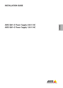 AXIS Q87-E Power Supply 230 V AC/120 V AC
