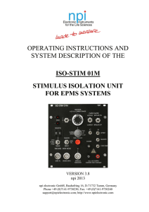 ISO-STIM-01M - NPI Electronic