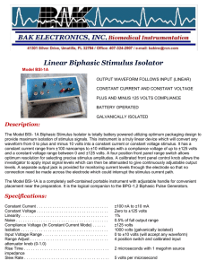 Linear Biphasic Stimulus Isolator