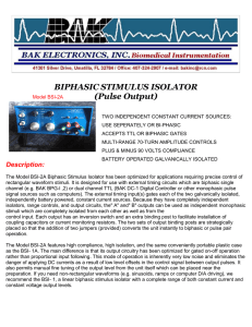 BIPHASIC STIMULUS ISOLATOR (Pulse Output)