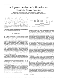 A Rigorous Analysis of a Phase-Locked Oscillator Under Injection