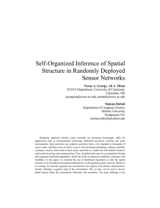 Self-Organized Inference of Spatial Structure in Randomly Deployed