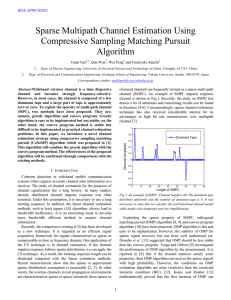 Sparse Multipath Channel Estimation Using Compressive