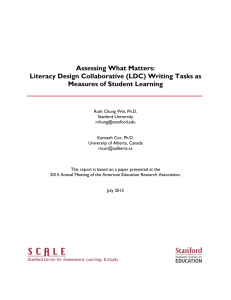 Assessing What Matters: Literacy Design Collaborative (LDC