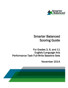 Smarter Balanced Scoring Guide - Smarter Balanced Assessment