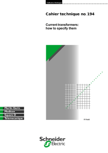 Current transformers: how to specify them
