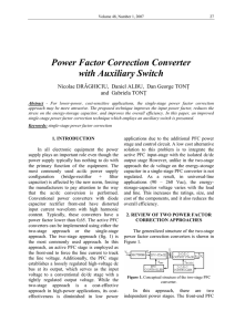 power factor correction converter with auxiliary switch