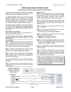 AS20 Auxiliary Switch Installation Guide