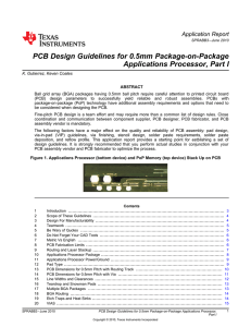 PCB Design Guidelines for 0.5mm Package-On