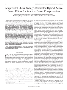 Adaptive DC-Link Voltage-Controlled Hybrid Active Power Filters for