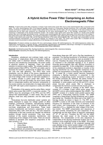 A Hybrid Active Power Filter Comprising an Active Electromagnetic