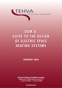 Guide to the design of electric space heating systems