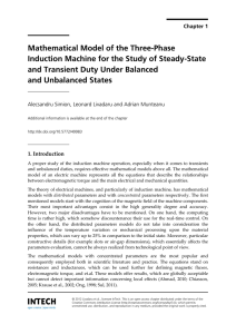 Mathematical Model of the Three-Phase Induction Machine for the
