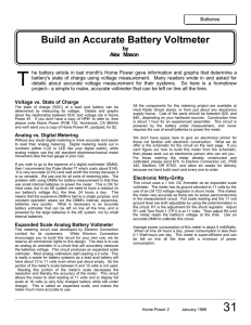 Build an Accurate Battery Voltmeter