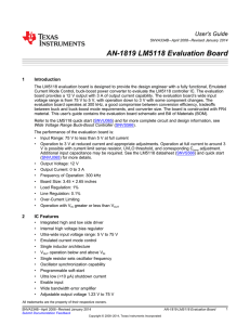 AN-1819 LM5118 Evaluation Board (Rev. B)