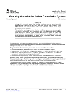 Removing Ground Noise in Data Transmission